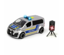 Žaislinis policijos automobilis 15 cm su radaru, šviesos ir garso efektais | Citroenas | Dickie 3713010